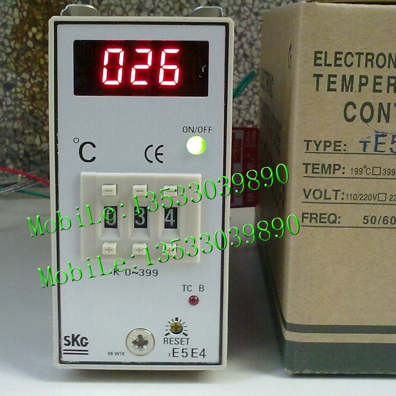 实物拍摄台湾SKG拨码数显工业烤箱TE5E4 温控仪温控器温控表E5E4