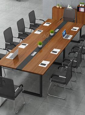 会议简桌长桌约现代办公桌具椅组合议60656室家长条桌子工作台员