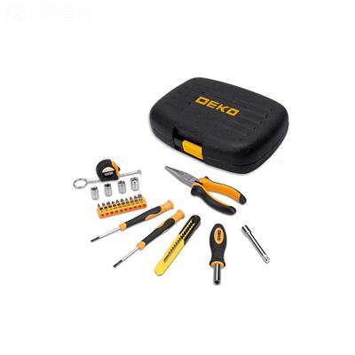 DEKO用工具箱套装电工木工工五金手动组具套OUD迷你女性便携家式