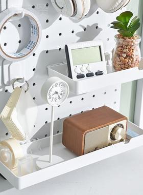 孔洞洞板配收件3m34348孔距挂壁挂置c物架零件展示装饰钩纳盒夹子