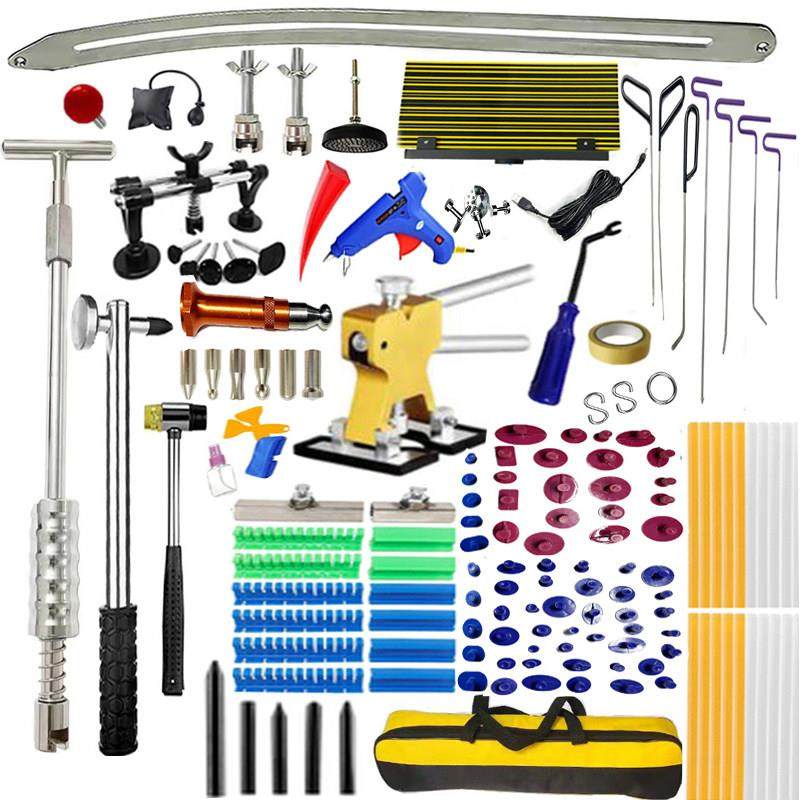 钣金汽车凹陷修复撬棍滑杆磁吸修理厂大拉锤专用无痕维修工具套组