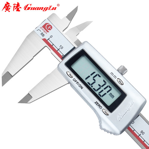 广陆0-150-200-300mm电子数显卡尺 不锈钢游标卡尺高精度包邮