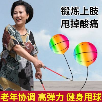健身球手甩甩球中老年人广场舞锻炼手臂弹跳球体能训练减肥南瓜球