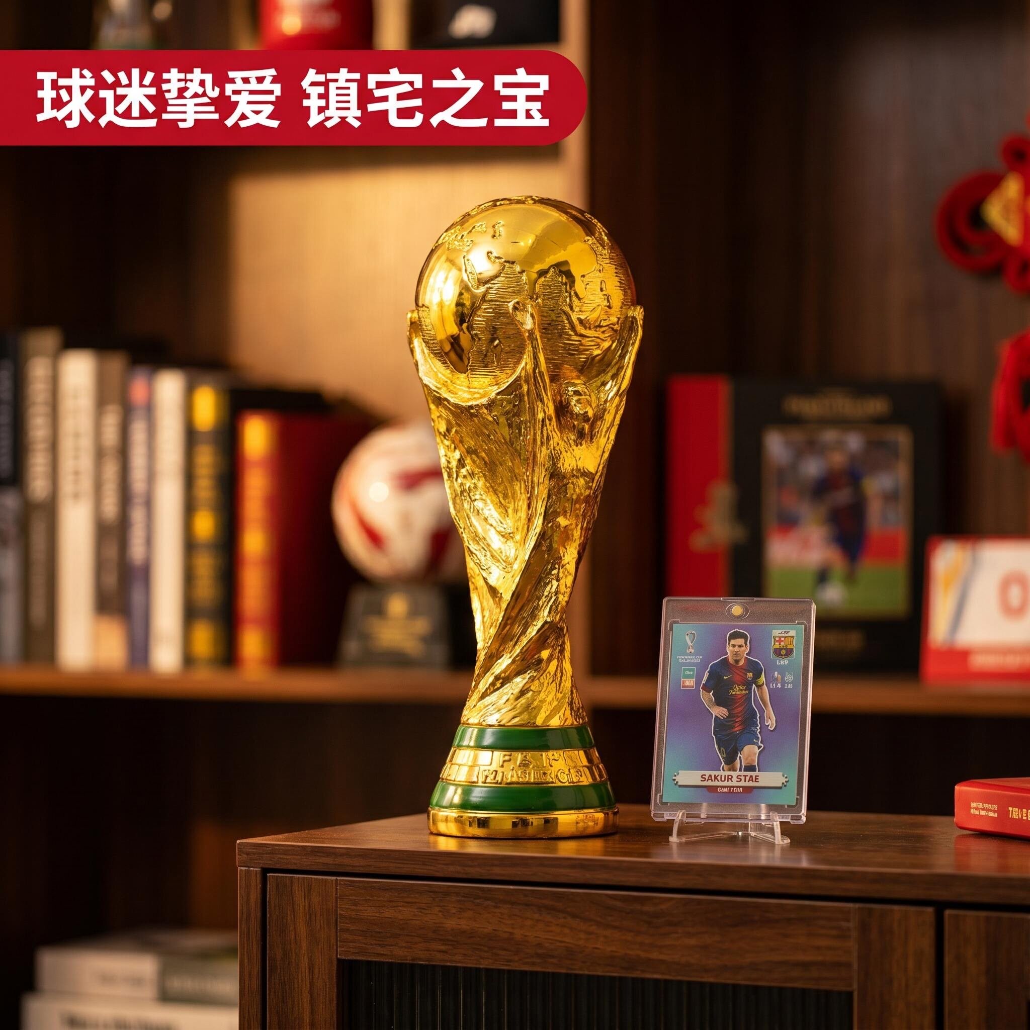 【1比1】大力神2026世界奖杯模型足球球迷周边纪念主题装饰品杯