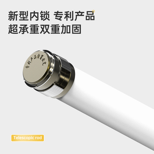 窗帘杆子单杆窗帘支架升缩罗马杆晾衣杆衣架撑 免打孔伸缩杆h安装