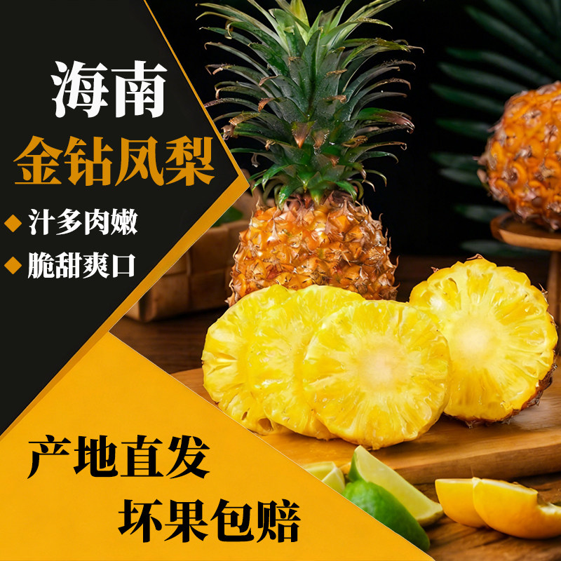 海南金钻凤梨新鲜菠萝精选大果