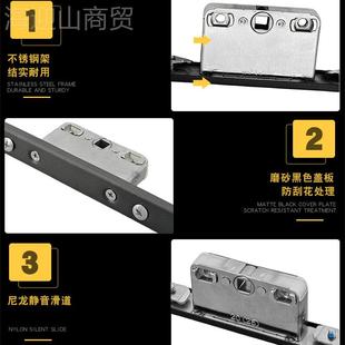 不锈锁盒铝合金门窗联动锁体齿轮扣钢断桥铝平传芯开窗KRE动锁连