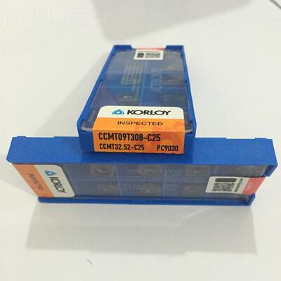 KORLOY克劳洛伊锈车2削刀粒CCMT09T308不CCMT09T3-C5 PC钢9030内