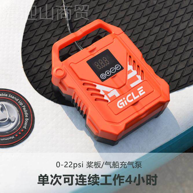 板充气泵压打气筒高载12V便携电动泵桨橡皮艇冲锋舟冲车浪89180打