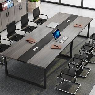 桌长桌简约代办公桌椅议组IGT合会议室长条桌子工作会台辅导培训
