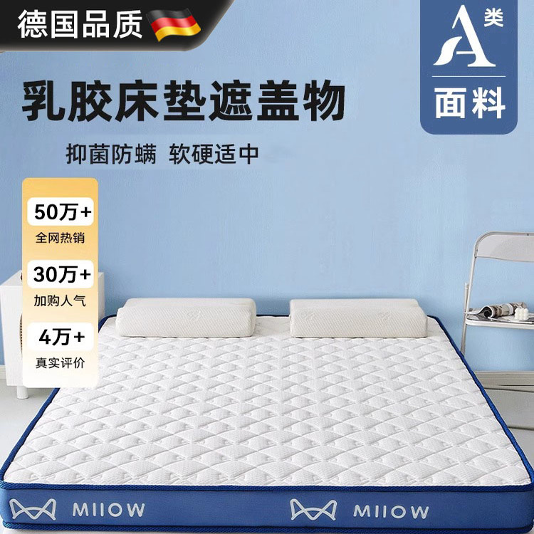 德国乳胶记忆棉床垫遮盖物软垫卧室宿舍学生单人榻榻米海绵褥垫子