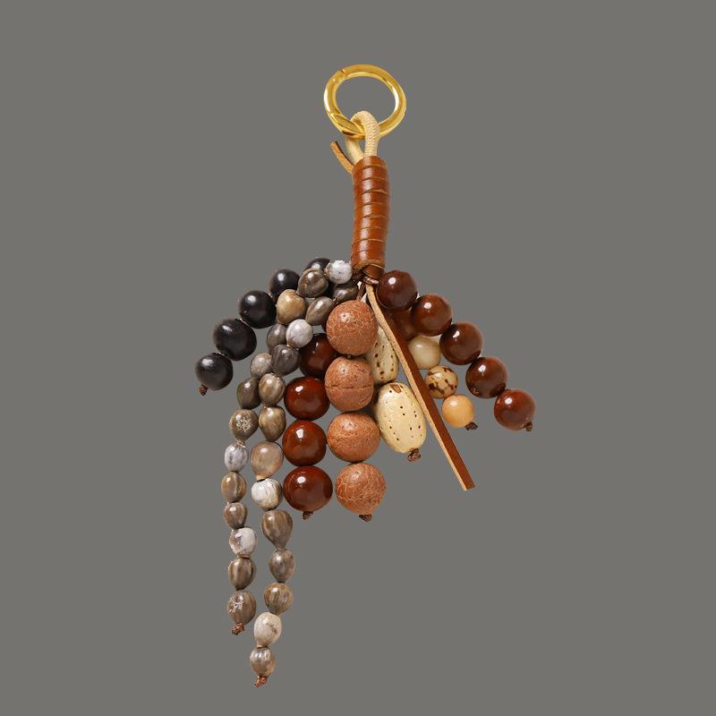 文淇同款包挂挂件满愿种子天然菩提子包包挂件手工编织高级感挂件