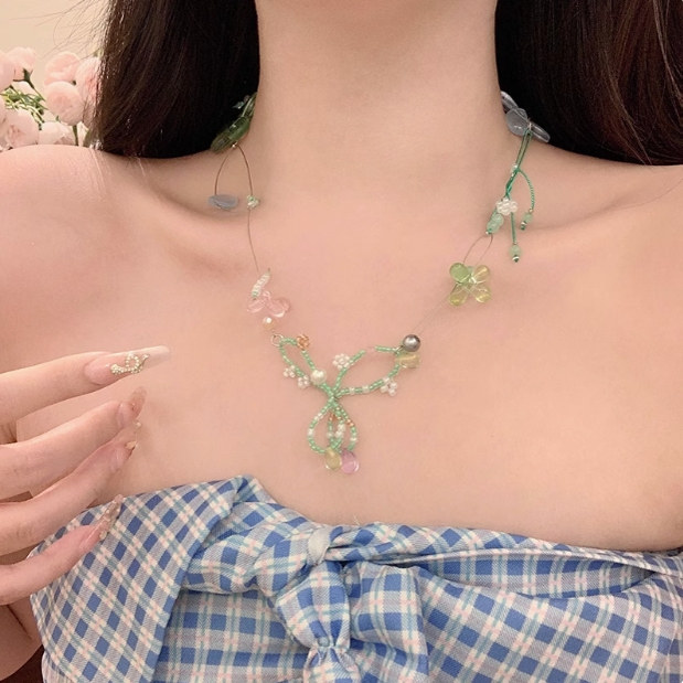 绿野仙踪~甜美设计感水晶蝴蝶结