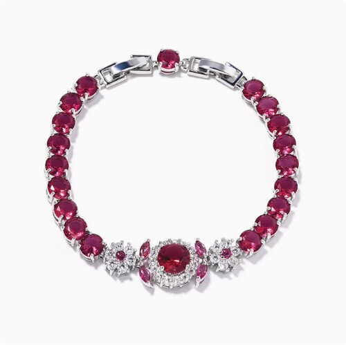 爆闪锆石椭圆形卡扣手链轻奢高级感精致手环小众设计时尚百搭手饰