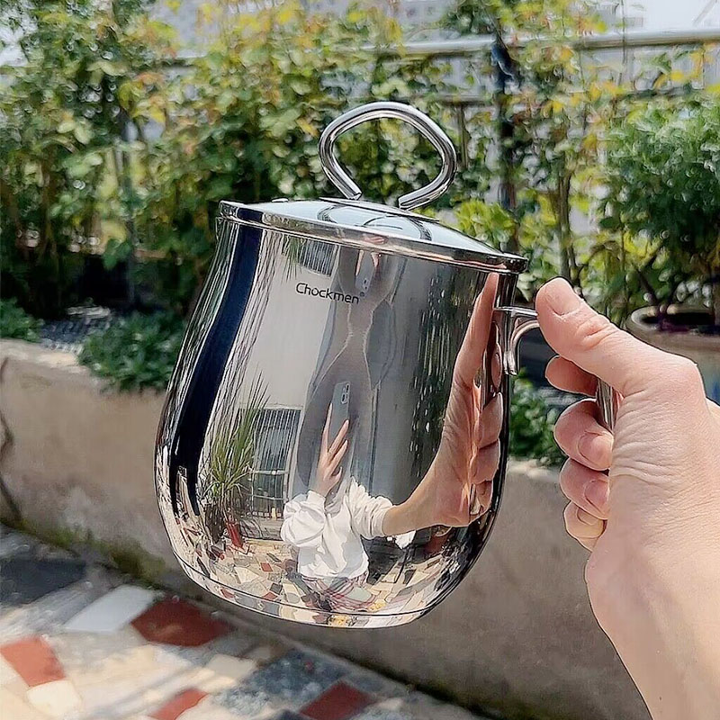 18/10不锈钢复合底大r容量1.8L多用咖啡壶拉花杯奶泡杯拉花缸花茶