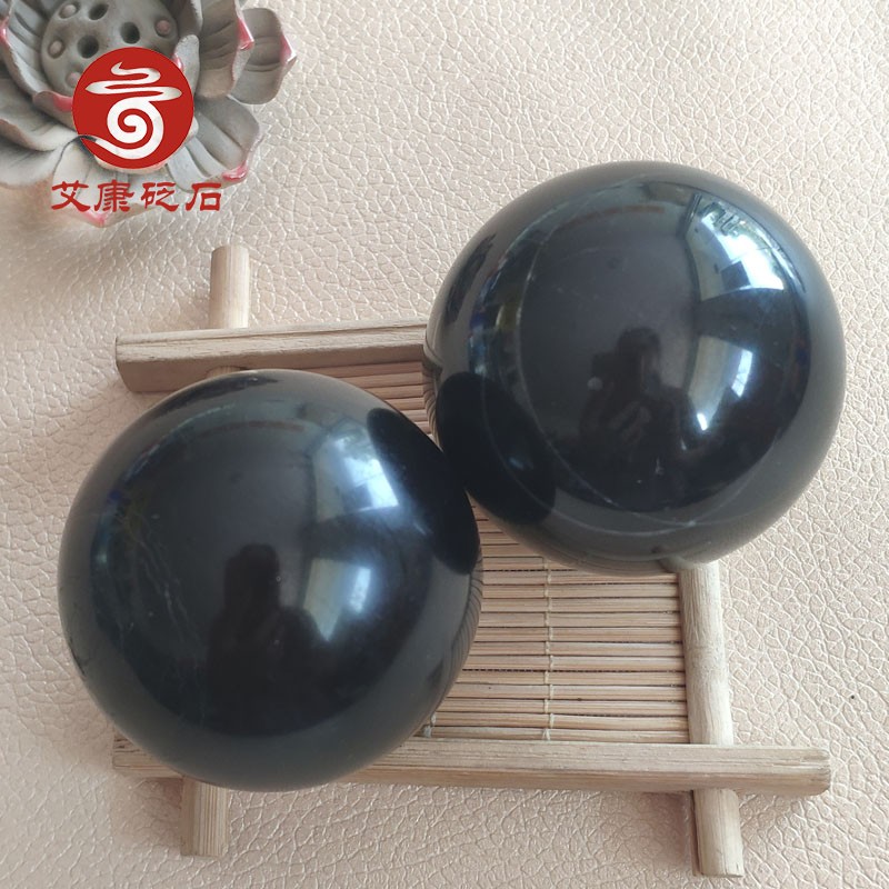 砭石玉石保健h球老年健身实心按摩球手把件手玩件送长辈特价