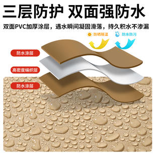 防雨防晒篷布阳台遮雨防雨t帘充气泳池盖布太阳伞顶布遮盖布土黄