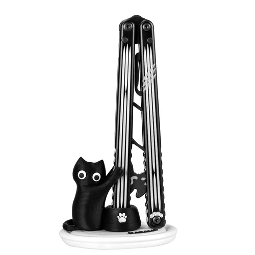 NABALIS【猫】Seongbae联名系列蝴蝶刀安全新手友好不开刃
