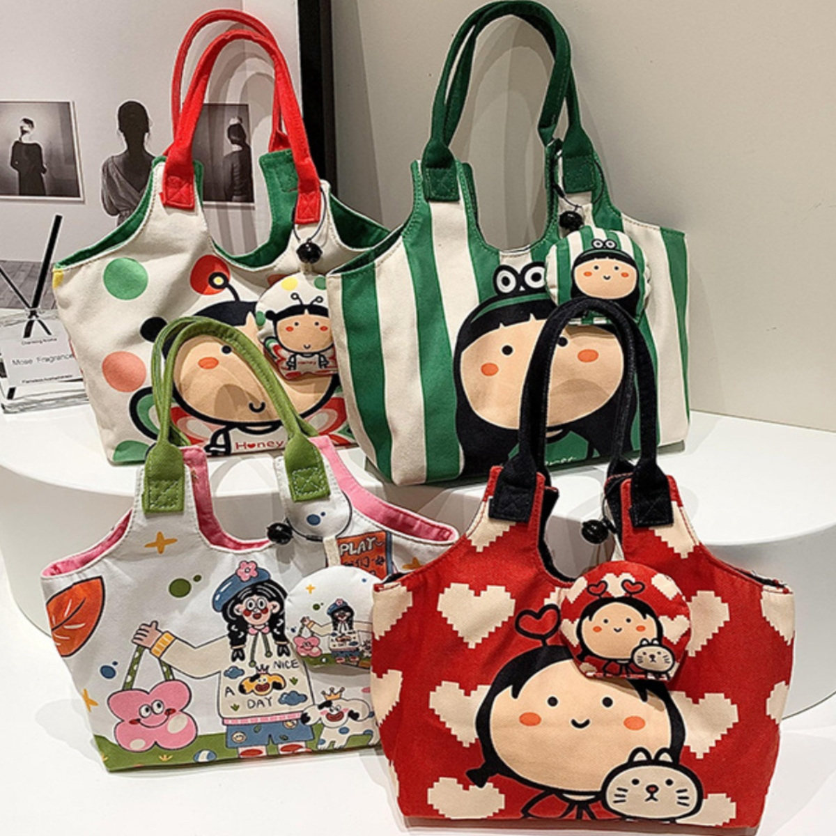 可爱贝壳包小提包扇形青年潮人单肩包帆布新款卡通少女手拎包,箱包皮具/热销女包/男包,时尚帆布包,淘宝优惠券,粉丝福利购,淘宝优惠卷