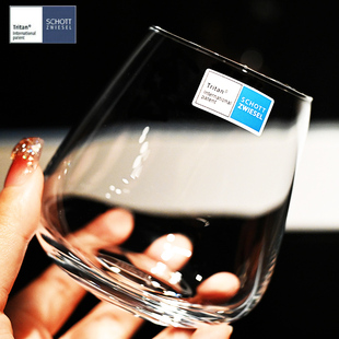 德国肖特进口水晶玻璃杯威士忌杯果汁饮料杯啤酒杯牛奶可乐水杯子