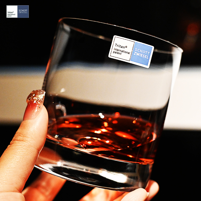 德国水晶玻璃雕刻花洋酒杯