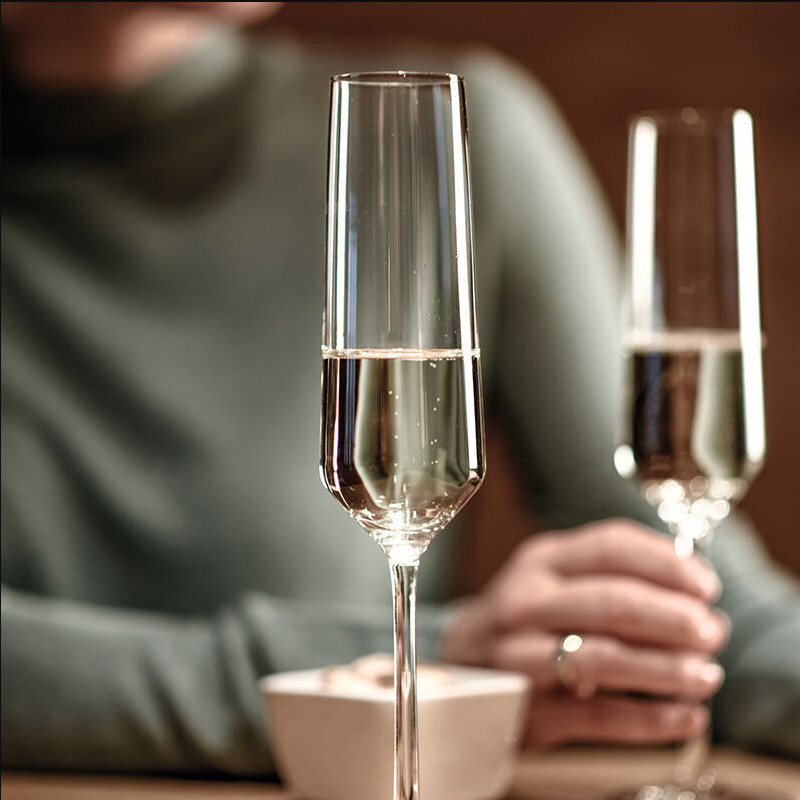 德国进口水晶玻璃高端白葡萄酒杯起气泡酒杯甜酒杯香槟杯子套装