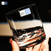 德国进口水晶玻璃威士忌洋酒杯调鸡尾酒杯果汁饮料奶牛直身水杯子