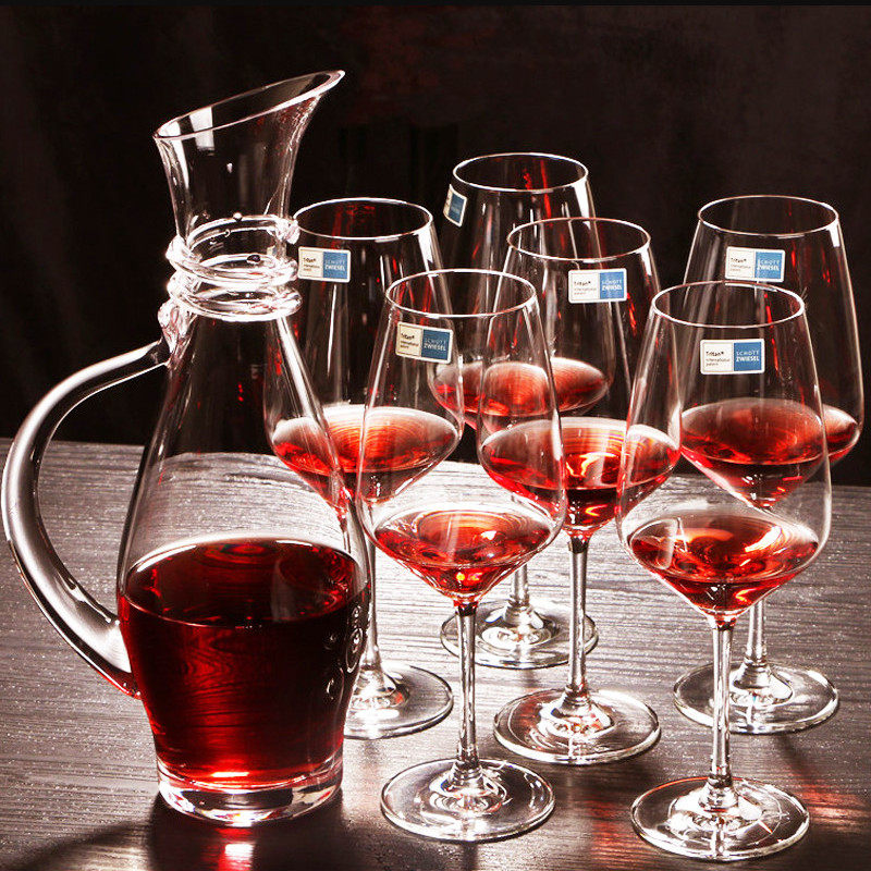德国肖特进口水晶玻璃杯红酒杯套装高脚杯白葡萄酒杯子醒酒器套装