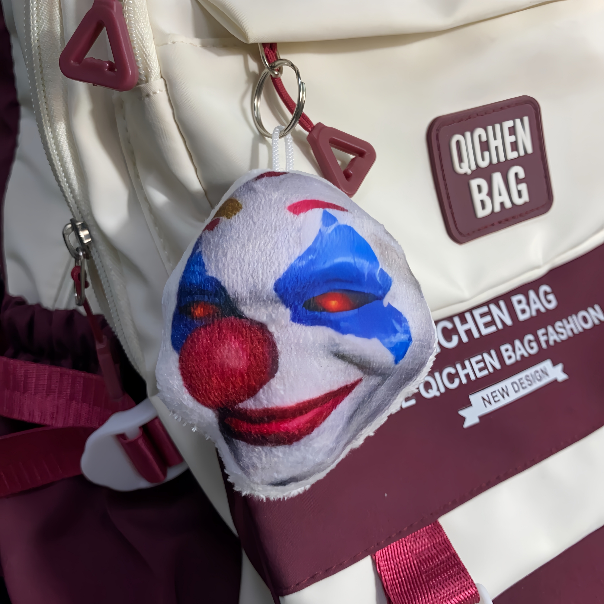 大手子小丑语音发声毛绒包挂件