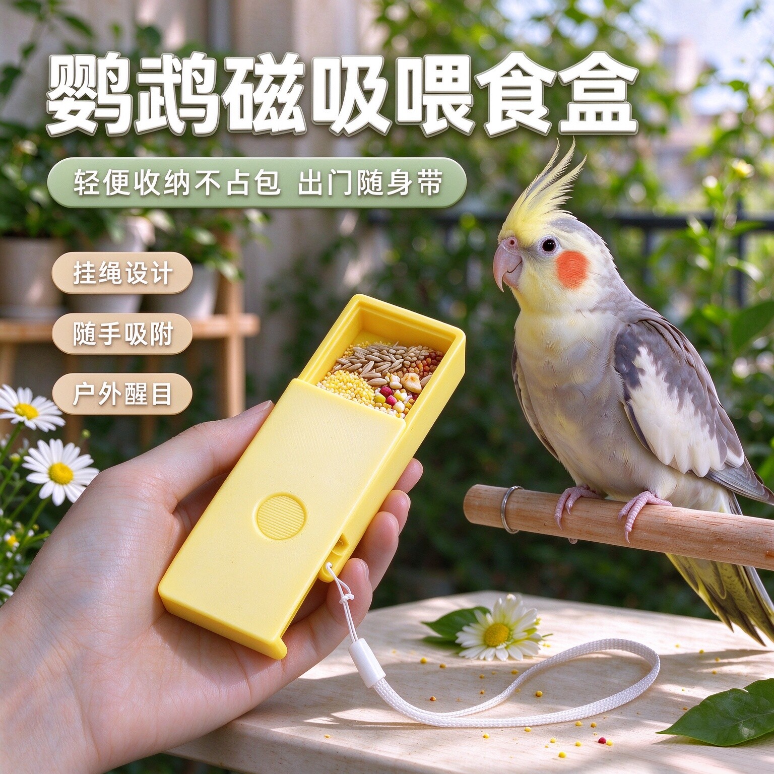 训鸟磁吸食盒鹦鹉上手奖励