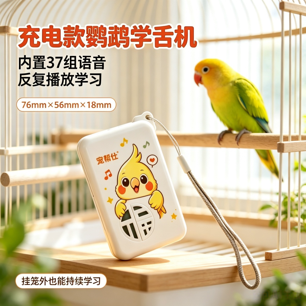 宠帮仕鸟用学语复读机