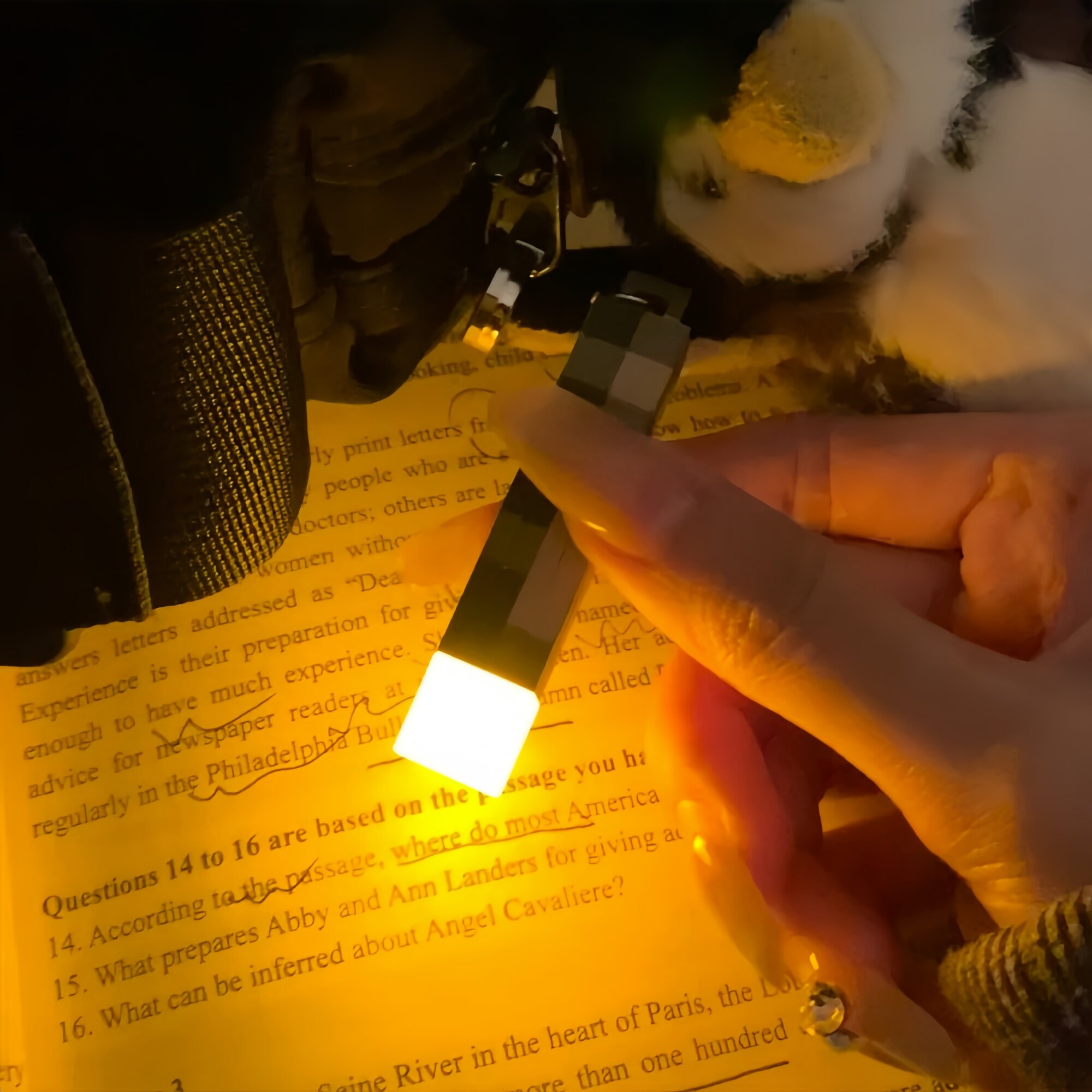 我的世界钥匙扣挂件迷你火炬火把