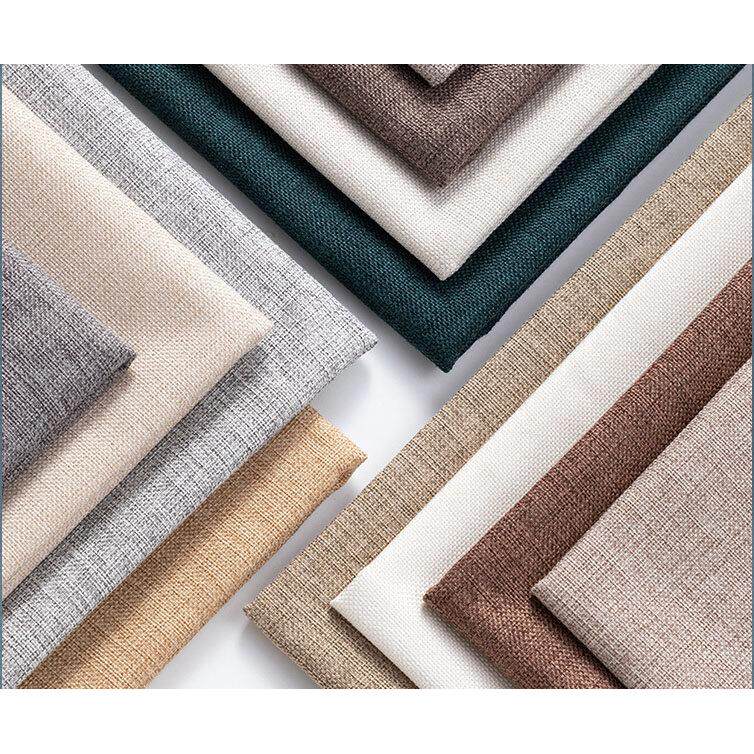 纯色涤纶仿麻布布料仿亚麻素色面料手工diy包包袋沙发桌布背景布