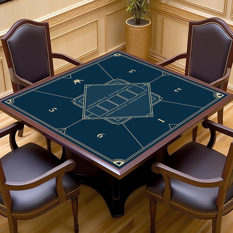 正方形德州扑克桌布棋牌室打扑克牌专用桌面橡胶垫桌垫百家乐台垫图片