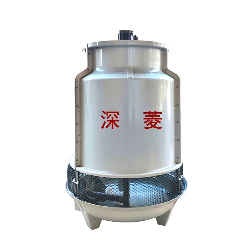 圆形玻璃钢冷却塔10t20t30t40吨50tL小型逆流式工业高温冷却水塔