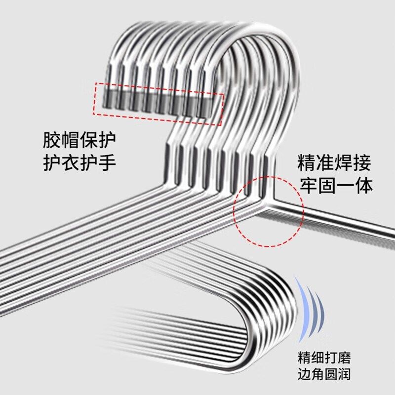 包邮贝瑟斯d2个大衣架晒床单不锈钢实心超大号晾挂晒被子神器家用,收纳整理,金属衣架,淘宝优惠券,粉丝福利购,淘宝优惠卷