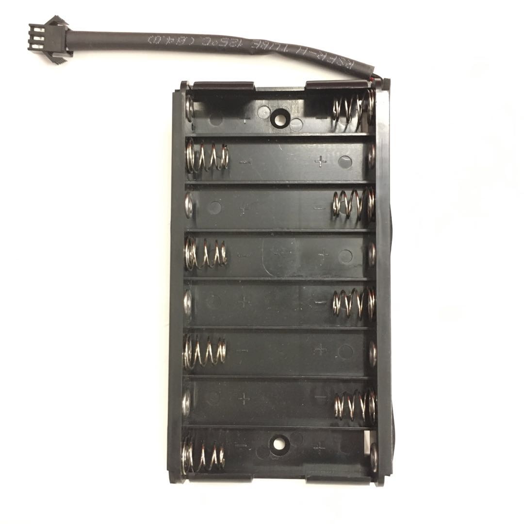 key lock 第吉尔指纹密C码防盗门锁8节电池盒3线插口
