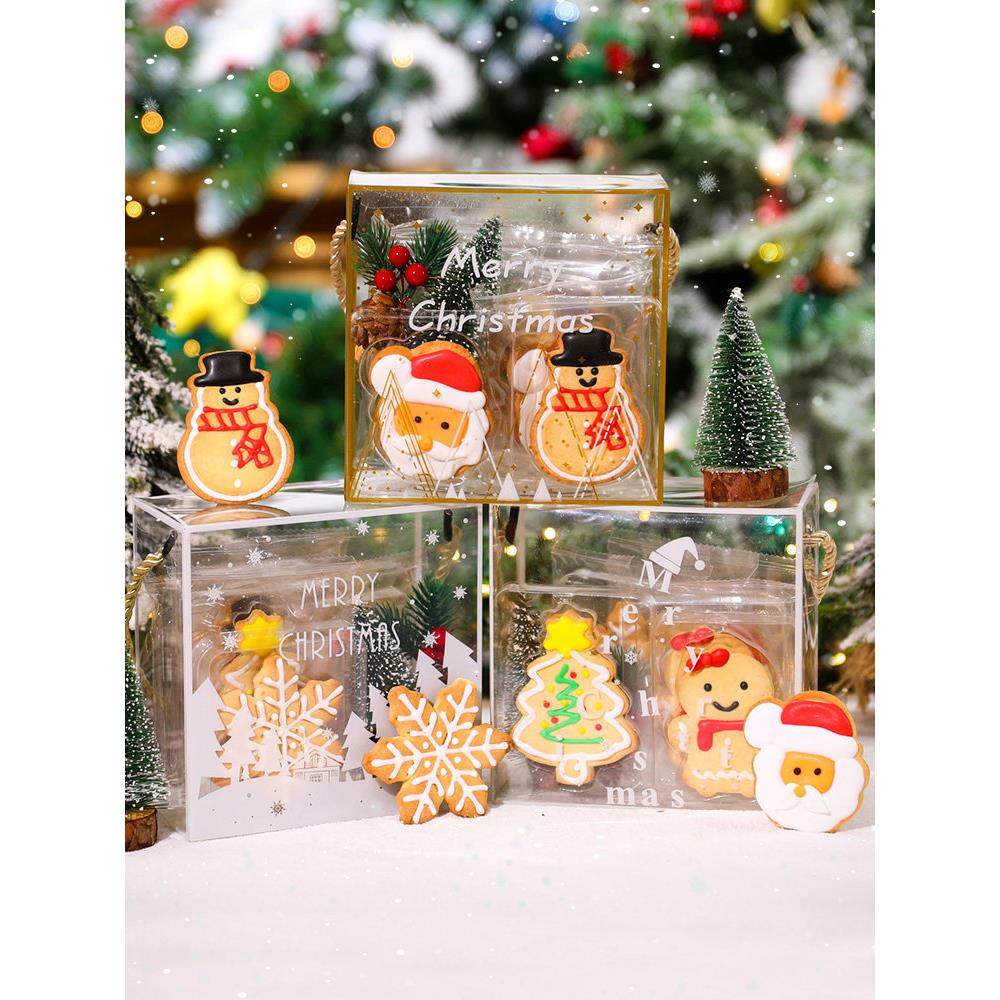 圣诞饼干糖霜裱花圣诞树姜饼人曲奇饼干限定平安夜零食圣诞节礼物