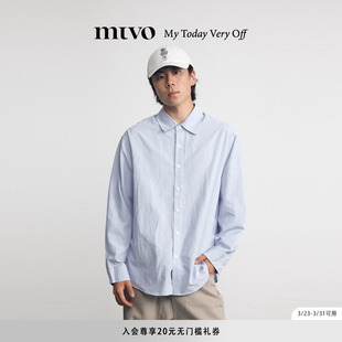 宽松ins日系翻领衬衣外套女 男长袖 云旗李煜东同款 MTVO2025年衬衫