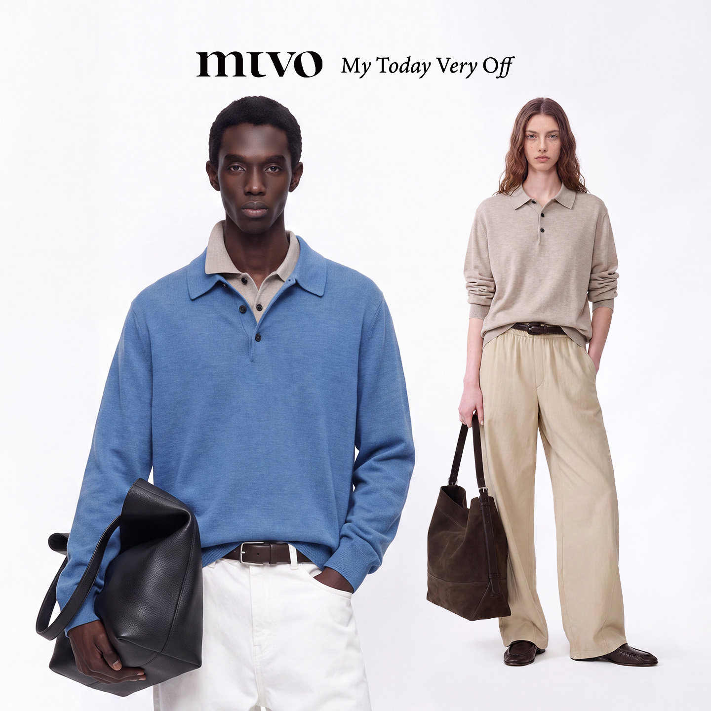 MTVO/26AW老钱风绵羊毛混纺POLO翻领针织衫三粒扣半开襟上衣秋冬