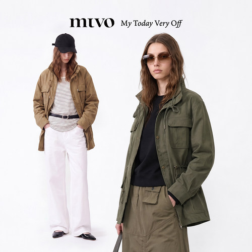 【MTVO】水洗做旧工装派克服