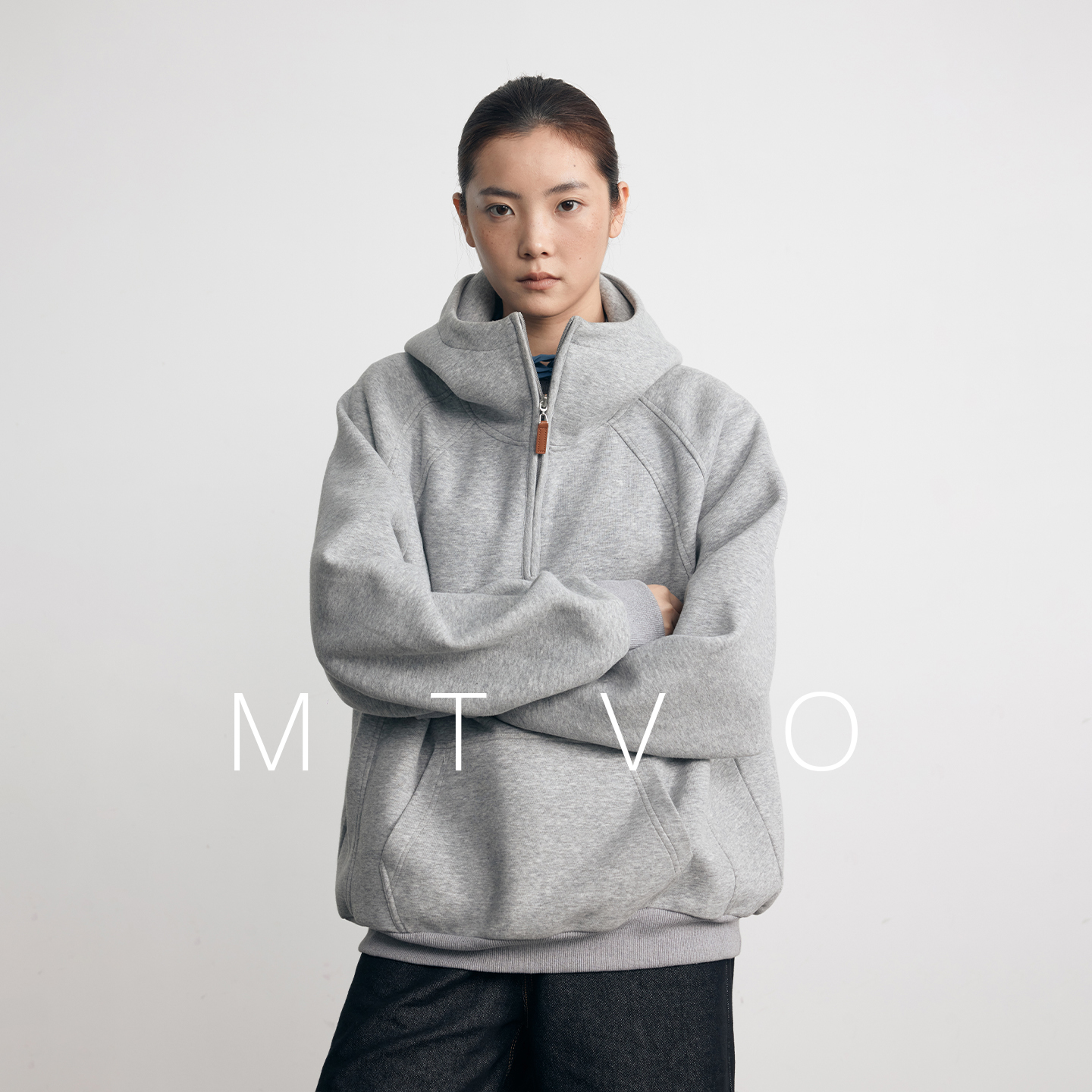 连帽套头卫衣情侣外套