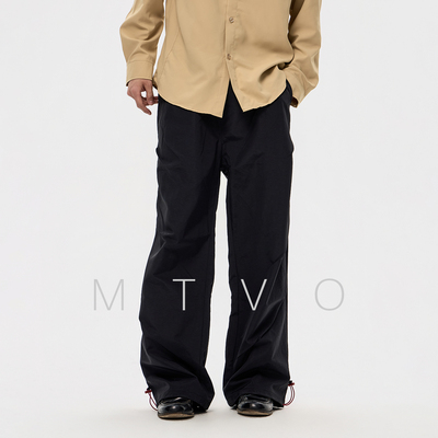 2026年新款美式褶皱伞兵裤男