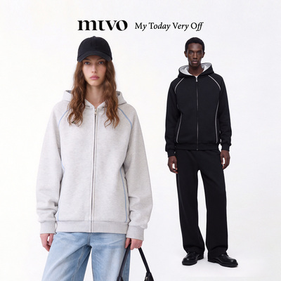 【MTVO】三针五线开衫卫衣
