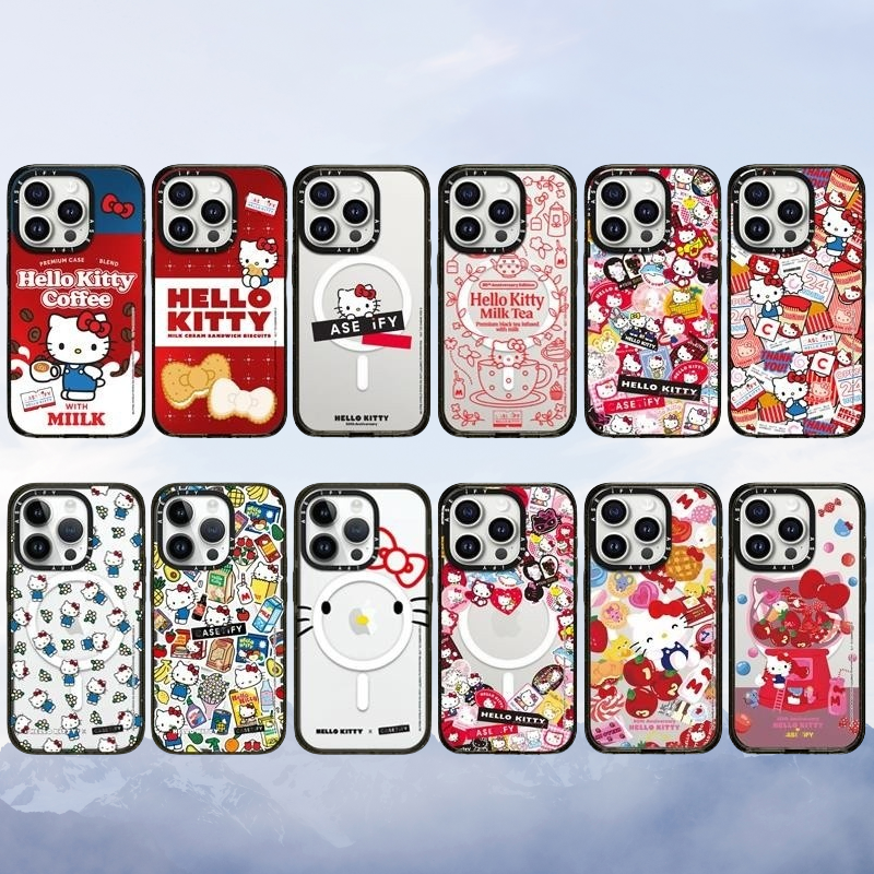 CASETI联名HelloKitty50周年凯蒂猫16Promax手机壳适用iPhone15Pro亚克力苹果14防摔13Pro女保护套12Promax