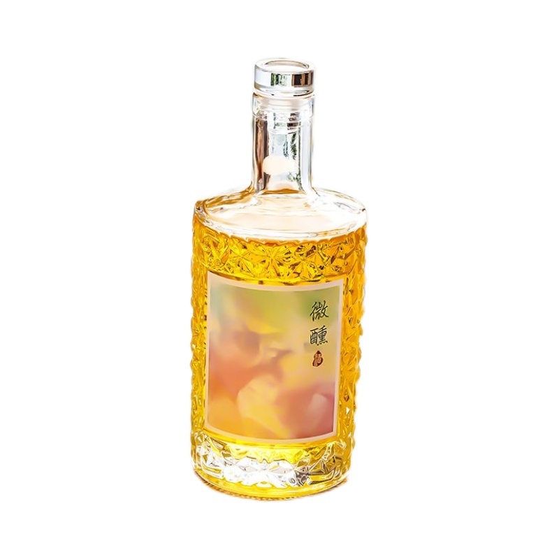 酒瓶分装酒容器小瓶子高档泡酒专用密封果L酒红酒杨梅酿酒玻璃空