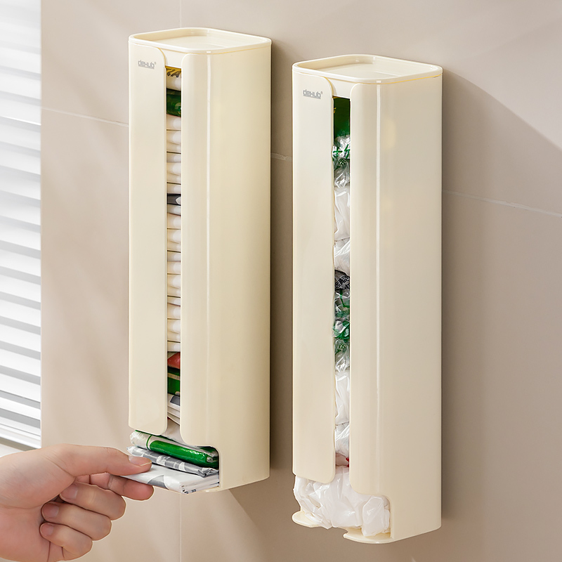 垃圾袋收纳盒神器壁挂抽取式大容量C厨房装袋子方便袋塑料袋收集