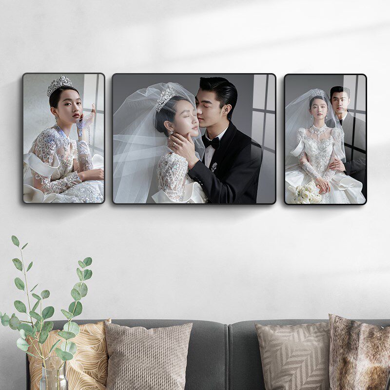 照片墙相b框定制洗照片做成水晶打印加挂墙相片制作婚纱照相册放