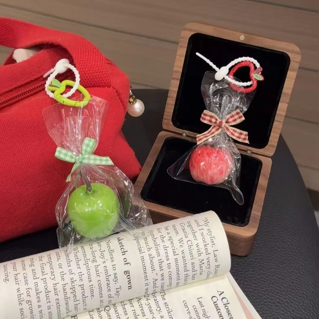 一颗苹果~平安果爆款挂件钥匙扣情侣闺蜜包包小挂件创意节日礼物