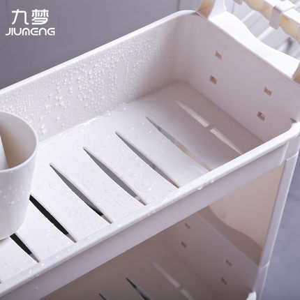 15cmb16cm卫生间夹缝置物架厨房窄缝冰箱浴室缝隙收纳整理架可移